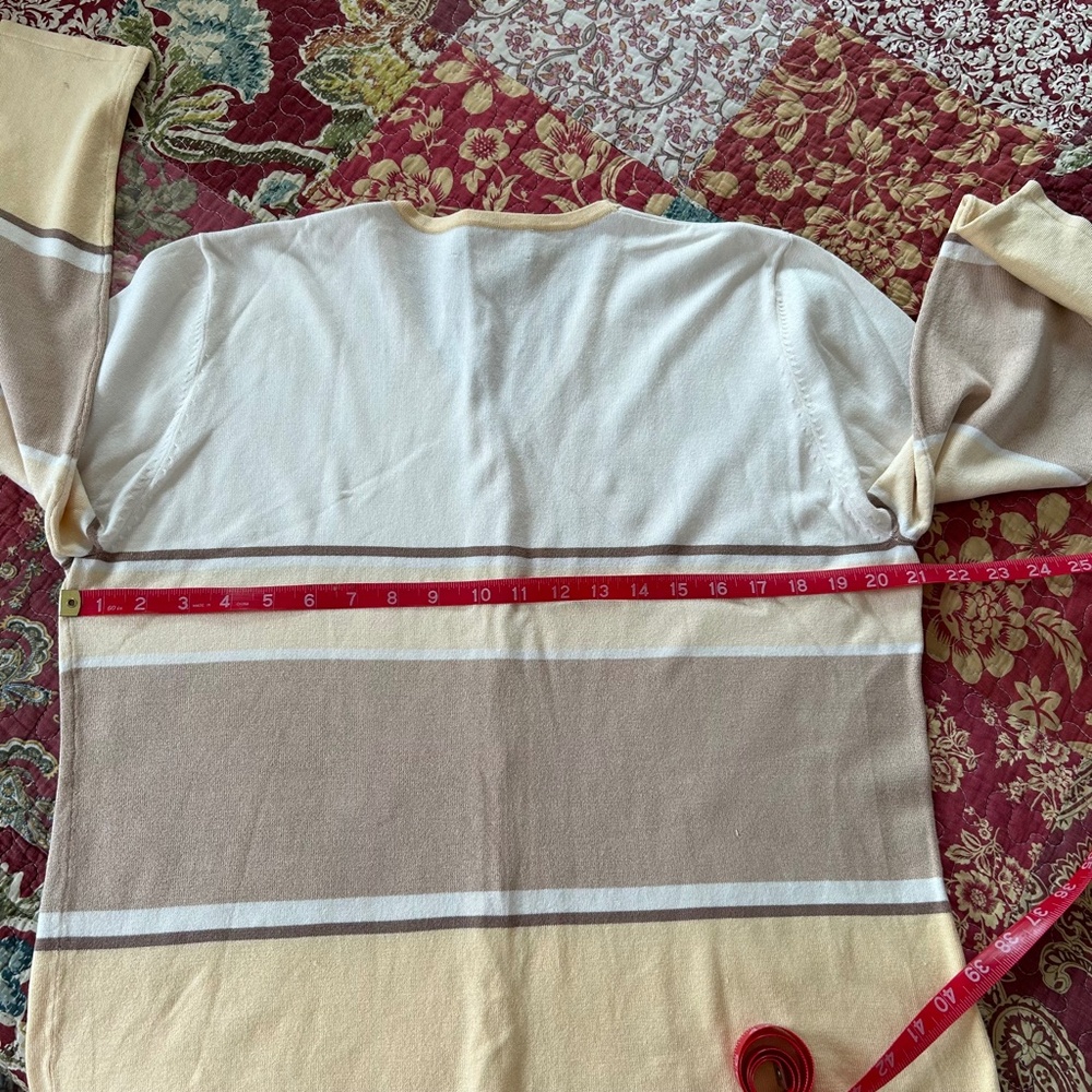 Pendleton Silk Blend Long Sleeve Button Front Car… - image 6